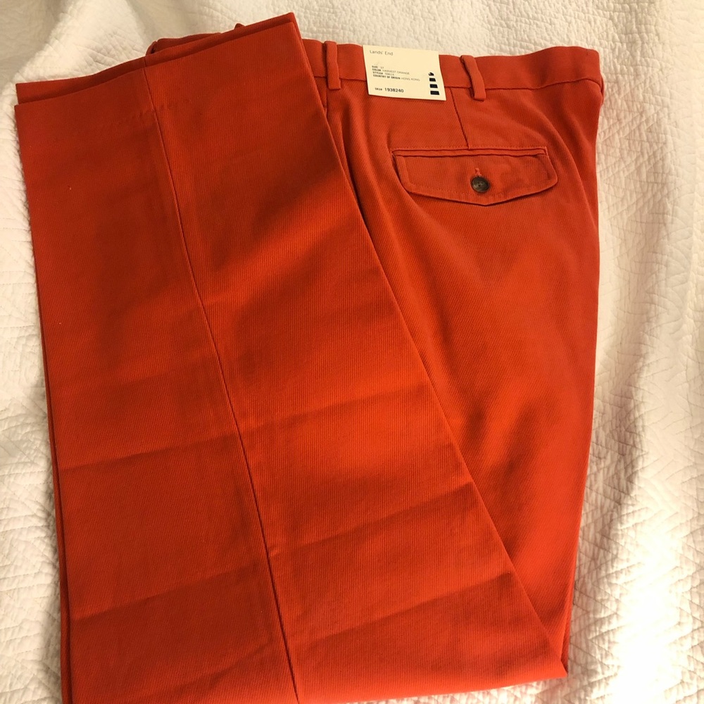 Harvest orange thin corduroy pants